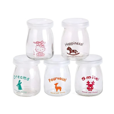 Set 12 Hủ Sữa Chua In Hình Thú 200ml - Lưu Trữ Thực Phẩm Tiện Lợi Cho Gia Đình (Giao ngẫu nhiên)