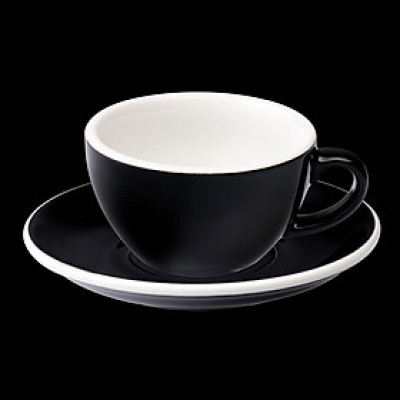 Ly Egg 150ml Flat White Cup & Saucer - Loveramics