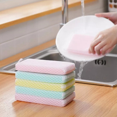 Set 5 miếng mút bọc lưới rửa chén bát - Hàng nội địa Nhật Bản nhập khẩu chính hãng