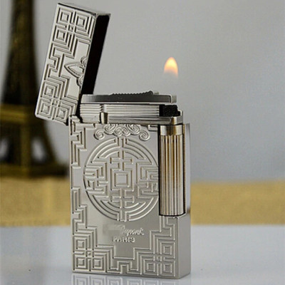 Vỏ Hột Quẹt Bật Lửa Upon D23T Họa Tiết Hoa Văn Cổ Điển - Dùng Ga Đá Cao Cấp