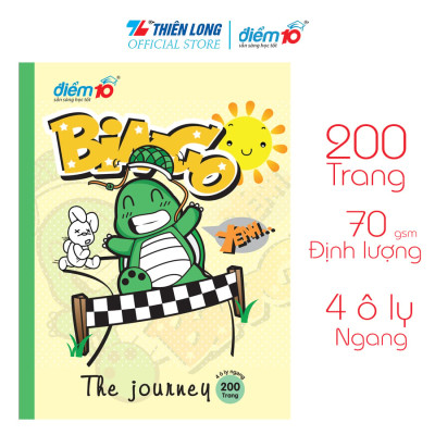 Combo 5-10 Tập học sinh 200 trang 4 ô ly ngang Điểm 10 TP-NB049 (Mẫu hình ngẫu nhiên)