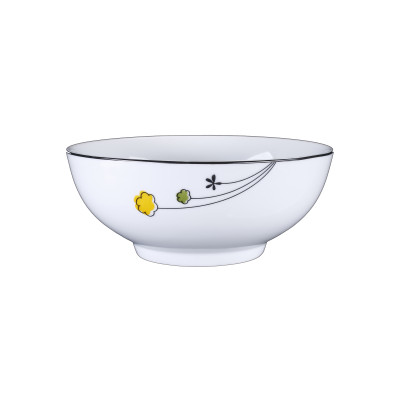 Bộ đồ ăn 8 thứ hoa A04 cao cấp sứ Long Phương họa tiết hoa Cẩm Vi