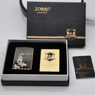 Vỏ Hột Quẹt Bật Lửa Xăng Đá Zorro Z91325A Thiết Kế Đẹp Độc Lạ Hình Cá Chép - Dùng Xăng Bấc Đá Cao Cấp