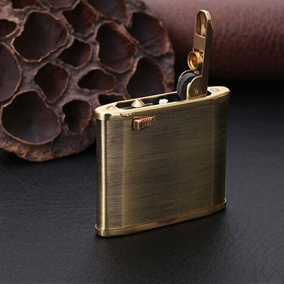 Vỏ Hột Quẹt Bật Lửa Xăng Đá Đồng Kuboy/Zorro ZK-600 Thiết Kế Mỏng Nhỏ gọn Tiện Dụng - Dùng Xăng Bấc Đá Cao Cấp