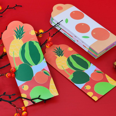 Bộ 5 Bao Lì Xì Tết 2025 - The Sun - Mâm Ngũ Quả - Miền Nam