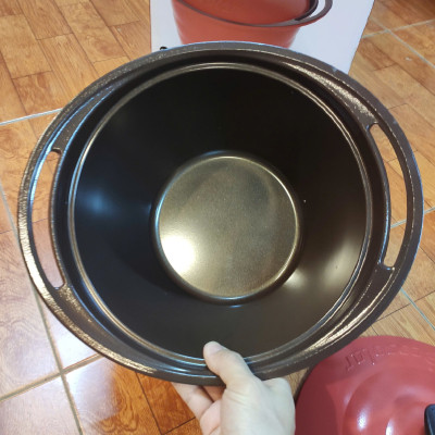 Nồi hầm nhôm đúc Hàn Quốc T&K Eco Solar 24cm thành cao 18cm dung tích 6L đáy từ