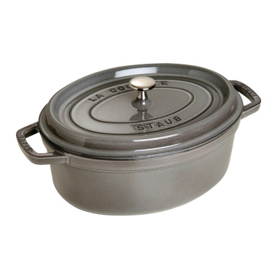 Staub - Nồi oval màu xám - 27cm (3.2L)