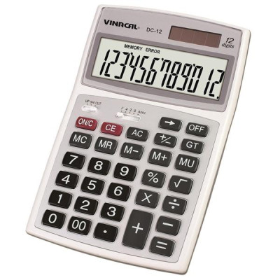 Máy Tính Vinacal DC-12 - Màu Trắng