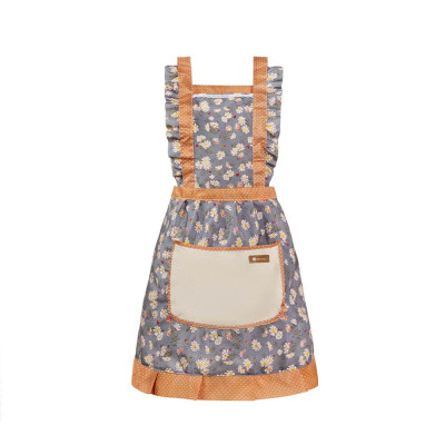 Tạp dề hoa Elmich EL0275, Hàng chính hãng, họa tiết hoa viền ren, vải dày dặn, chống bám bẩn, hạn chế xù lông - JoyMall