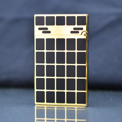 Vỏ Hột Quẹt Bật Lửa Upon Gas Đá D53V Họa Tiết Sơn Mài Họa Tiết Ô Vuông Đẹp Độc Lạ - Dùng Gas Đá Cao Cấp