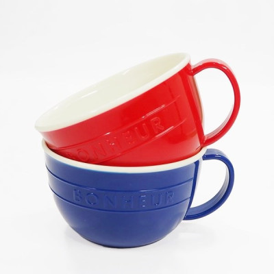 Bộ 2 cốc nhựa giả sứ YAMADA 400ml & 300ml - nội địa Nhật Bản