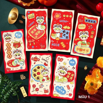 Bao Lì xì Tết 6 cái trong 1 bịch