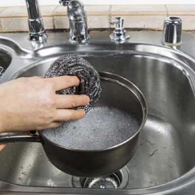 Combo tiện ích giỏ đựng búi rác- Inomata Kagaku & cọ xong nồi 40g- Echo Kinzoku