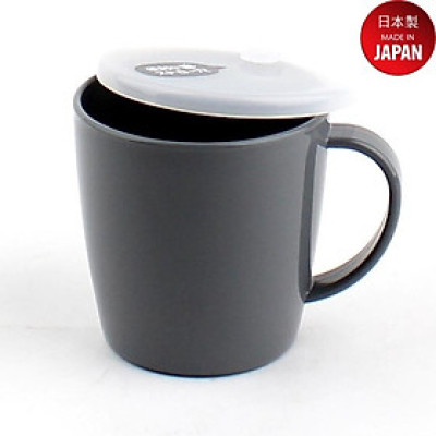 Cốc nhựa có nắp mềm Yamada 300ml, có quai cầm sử dụng được trong lò vi sóng - nội địa Nhật Bản
