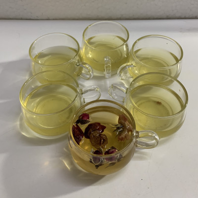 BỘ 6 LY THỦY TINH UỐNG TRÀ DÁNG THẤP - VD721