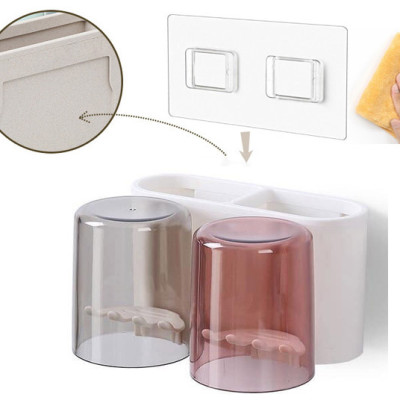 Giá Để Đồ Dùng Nhà Tắm, Bàn Chải Kèm 2 Cốc E1924 Đa Năng 