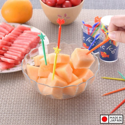 Hộp 20 tăm xiên trái cây hình cá biển Pick - Hàng nội địa Nhật Bản | Made in Japan