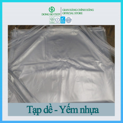 Combo 10 cái tạp dề nhựa chống nước - Tạp dề nhà bếp màu trắng trong