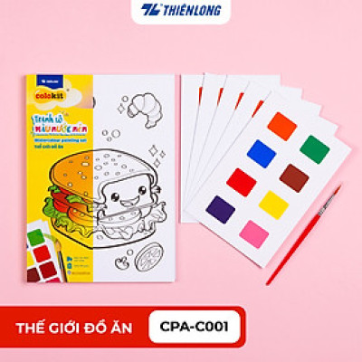 Sổ tay Flash Card họa tiết trang trí Thiên Long Colokit - Tặng kèm màu nước dạng nén