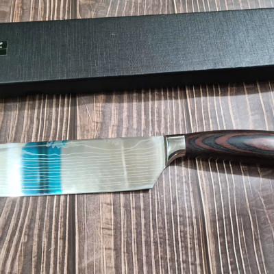 DAO - DAO BẾP NHẬT BẢN USUBA THÉP DAMASCUS MÃ A3 DT125 nt topcoomshop vn