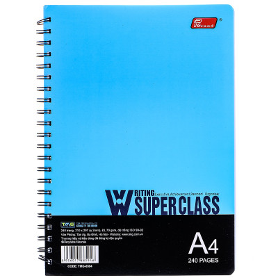 Sổ Lò Xo A4 240 Trang Bìa Giấy-8594