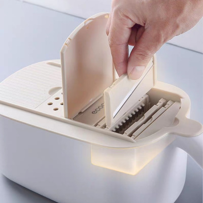 Dụng cụ rổ bào có chậu, nạo củ quả tiện lợi 3in1 Eco2025 Cao Cấp ( Hàng Xịn )