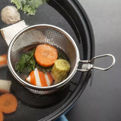 Giỏ Vớt Gia Vị nhúng Lẩu, Nhúng Mì Thép Không Gỉ 304 Tiện Lợi,Vợt Nhúng Lẩu Đa Năng - Hàng Chính Hãng MINIIN
