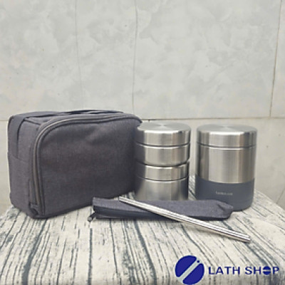 Bộ Hộp Cơm Giữ Nhiệt Lock&Lock LHC8016 (1150ml) - Hàng Chính Hãng