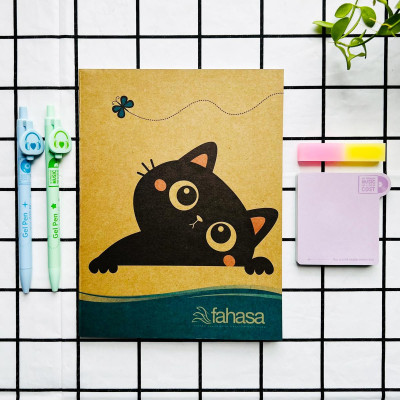 Combo 5 Tập Học Sinh Funny Cats 4 Ô Ly 100 Trang 100gsm - Fahasa 01 (Mẫu Màu Giao Ngẫu Nhiên)