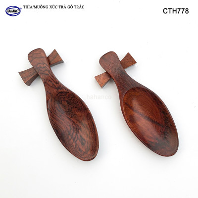 Muỗng xúc trà gỗ trắc siêu sạch (HAHANCO) Hữu dụng cho bạn mỗi khi thưởng trà - CTH778
