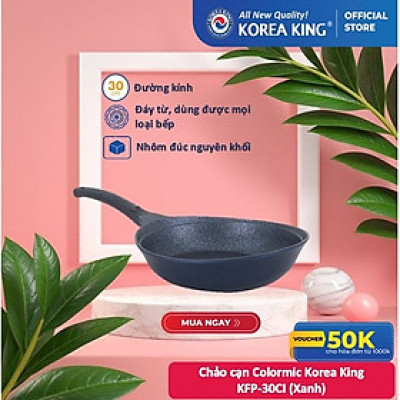 Chảo cạn Colormic Korea King KFP-30CI (size 30cm) - Hàng chính hãng