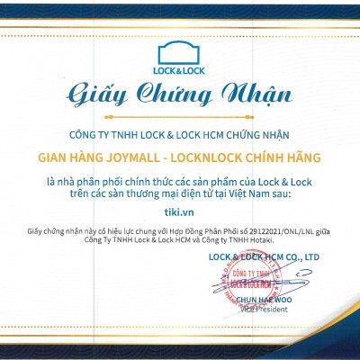 Ly nhựa LocknLock 2 lớp 750ml HAP522 720ml Anh Đào - Hàng chính hãng kèm ống hút, cách nhiệt tốt, miệng rộng - JoyMall