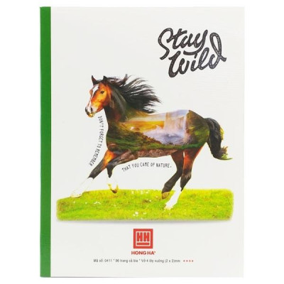 Vở Stylex 4 Ô Ly 96 Trang ĐL 70g/m2 - Hồng Hà 0411 (Mẫu Màu Giao Ngẫu Nhiên)