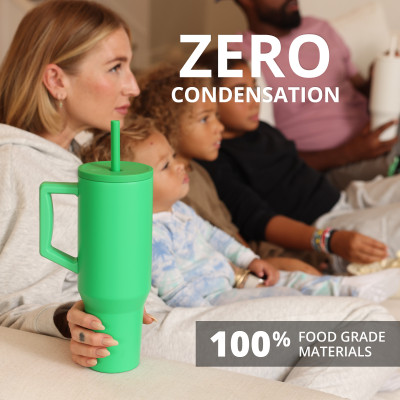 [Elemental chính hãng - Thương hiệu Mỹ] Ly giữ nhiệt Commuter Elemental 1180ml thép không gỉ có tay cầm combo ống hút trân châu