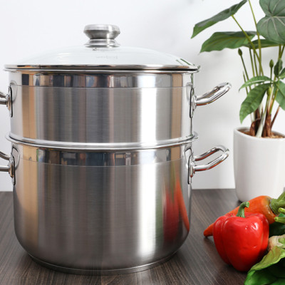 Bộ Nồi Xửng Hấp Fivestar 3 Đáy 26/28/30/32cm Chất Liệu Inox 430 Sáng Bóng, Bền Tốt, Ít Bị Oxy Hóa - Hàng Chính Hãng