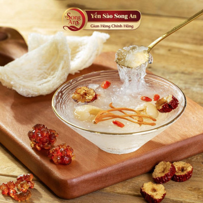 Thìa họa tiết hoa anh đào mạ vàng Song An Food kiểu dáng sang trọng