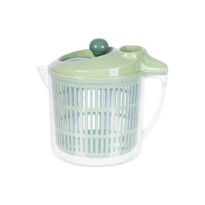 Rổ Quay Rau Vắt Rau Sống Việt Nhật 2 Lớp Có Miệng Rót Nước, Tay Cầm Chắc Chắn Màu Pastel - HÀNG CHÍNH HÃNG MINIIN