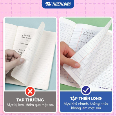 Tập học sinh chống lóa 48 trang 4 ô ly vuông 2.5mm 100gsm Thiên Long NB-115/AK - Phiên bản Akooland - Mẫu ngẫu nhiên
