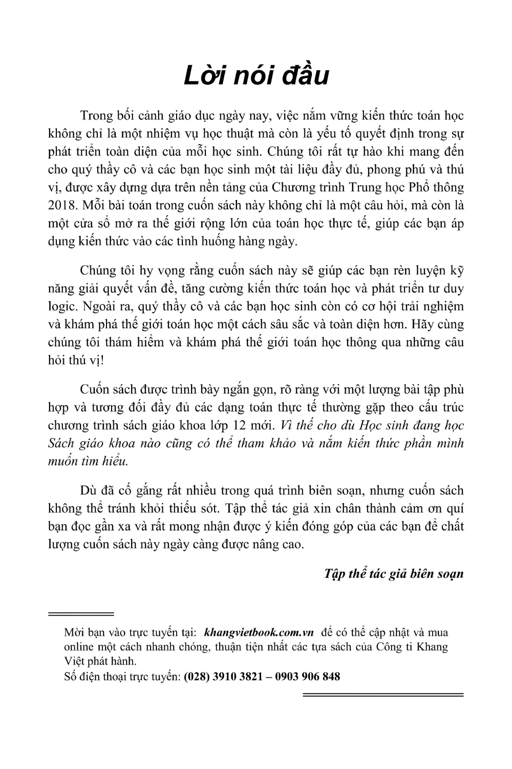 Phương Pháp Giải Các Dạng Toán Thực Tế 12 (Tài Liệu Dùng Chung Cho Các Bộ Sách) - KV