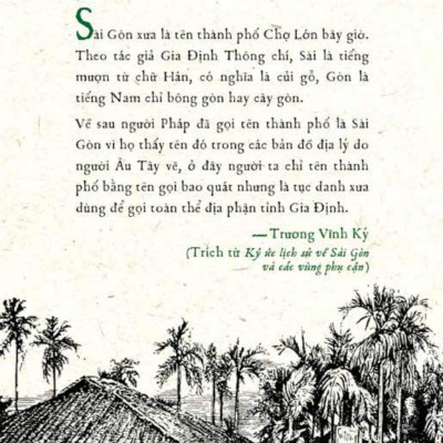 Ký Ức Lịch Sử Về Sài Gòn Và Các Vùng Phụ Cận