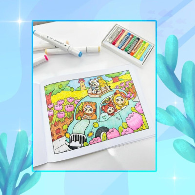 Sách - Tô Màu Baby Three & Thế Giới Diệu Kỳ - Megabook