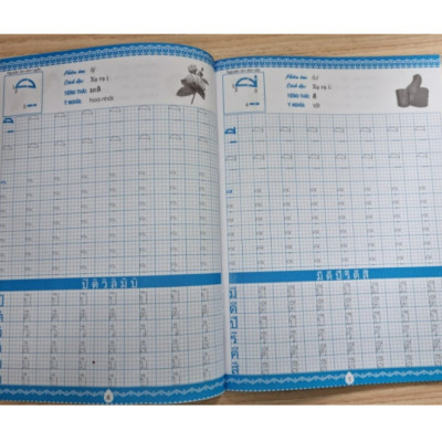 Sách - Tập viết tiếng thái nguyên âm & số (HA)