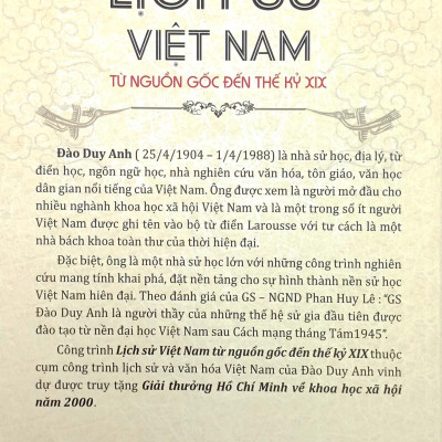 Lịch Sử Việt Nam Từ Nguồn Gốc Đến Thế Kỷ XIX