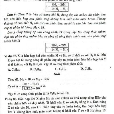 Các Công Thức Giải Nhanh Trắc Nghiệm Hóa Học