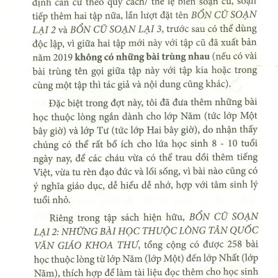 Bổn Cũ Soạn Lại 2 - Những Bài Học Thuộc Lòng - Tân Quốc Văn Giáo Khoa Thư
