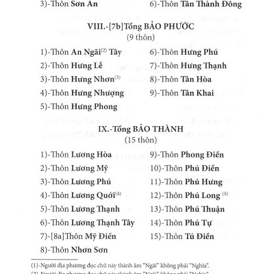 Nam Kỳ Địa Hạt Tổng Thôn Danh Hiệu Mục Lục - San Định Năm Nhâm Thìn 1892