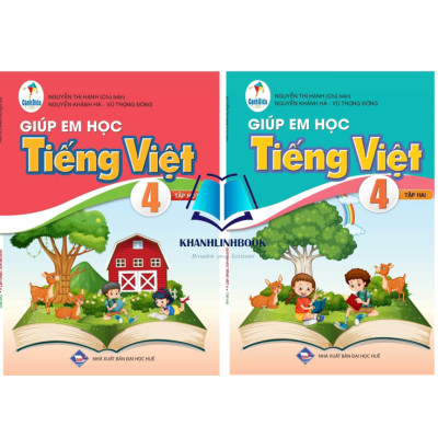 Sách - Combo giúp em học tiếng việt 4 - tập 1 + 2 ( cánh diều )