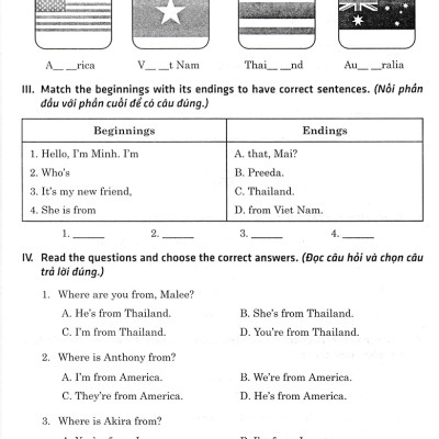 Đề Kiểm Tra Tiếng Anh 4 - Có Đáp Án (Dùng Kèm SGK Tiếng Anh 4 Global Success) _HA