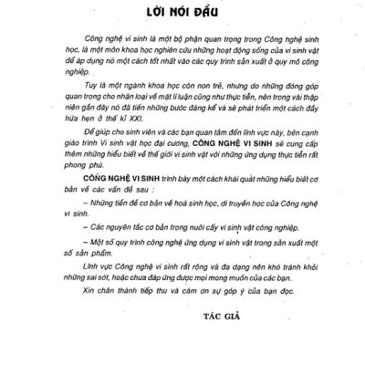 Công nghệ vi sinh