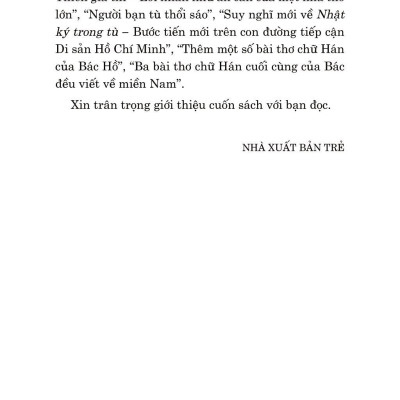 Di Sản Hồ Chí Minh - Bác Hồ Với Văn Hóa Phương Đông